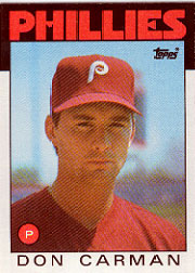 1986 Topps Baseball Cards      532     Don Carman